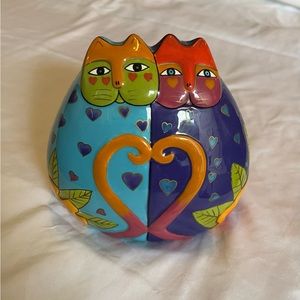 Cats Colorful Piggy Bank | Laurel Burch 💛❣️